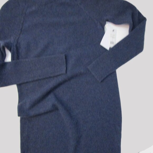 CASHMERE Sweater Dress Willy Heather Denim Blue Cuddly - Picture 9 of 11